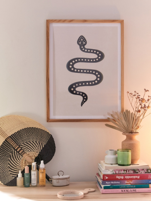 Colour Poems Minimal Snake Art Print