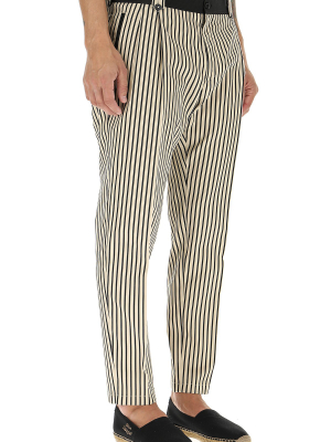 Dolce & Gabbana Striped Tapered Trousers