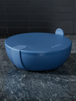 Porter Navy Plastic Bowl