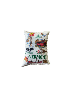 Vermont Map Balsam Pillow