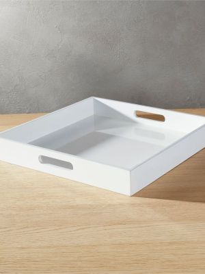 Hi-gloss Square White Tray