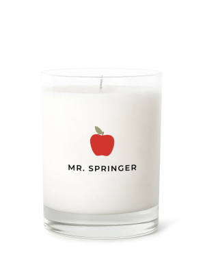 Candle Label - Teacher Personalized