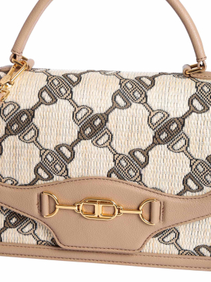 Elisabetta Franchi Logo Print Tote Bag