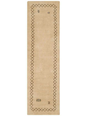 Himalaya Symbol Beige/multi Runner Rug