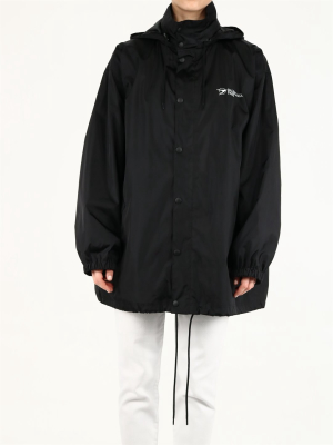 Balenciaga K-way Logo Hooded Jacket