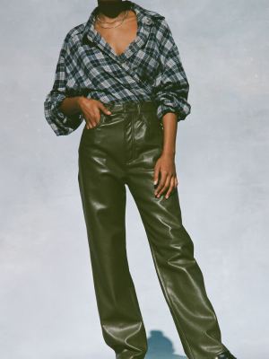 Agolde Recycled Leather ‘90s Pinch Waist Pant