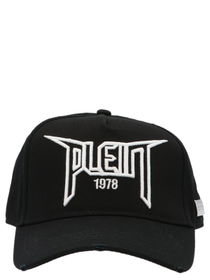 Philipp Plein Logo Embroidered Baseball Cap