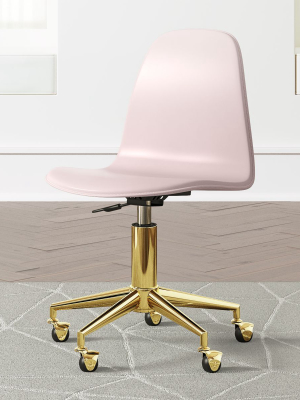 Kids Class Act Pink And Gold Desk Chair