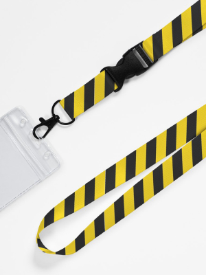 Caution Tape Lanyard