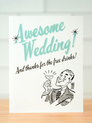 Awesome Wedding... Wedding Card