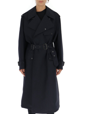 Junya Watanabe Contrasting Panelled Belted Trench Coat