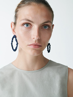 Organic Cotton Textured Earrings