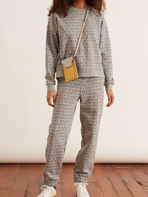 Jacquard Isoli Sweatshirt In Paloma Melange