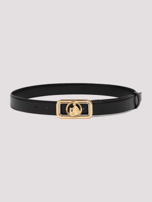 Lanvin Logo Plaque Buckle Belt