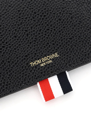 Thom Browne Logo Printed Strapped Wallet