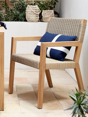 Larnaca Teak X All-weather Weave Dining Armchair