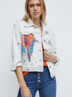 Driftwood Wildflowers Denim Jacket