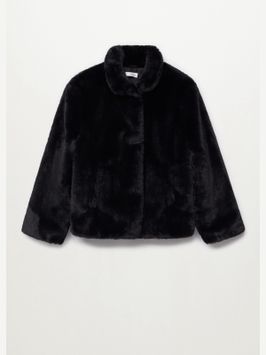 Faux-fur Neck Coat