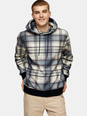 Navy Country Check Hoodie