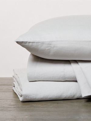 Relaxed Linen Pillowcase Set - Fog