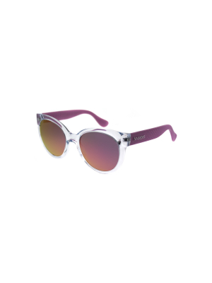 Havaianas Noronha/m 22s Vq Unisex Round Sunglasses Crystal Lilac 52mm