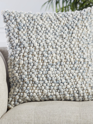 Kaz Textured Pillow In Light Blue