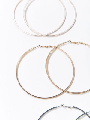 Large Hoop Earring Set