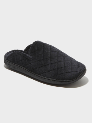 Women's Dluxe By Dearfoams Maci Quilted Velour Slippers