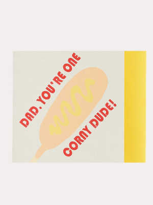 Gold Teeth Brooklyn Corny Dad Greeting Card