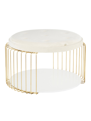 Canary Contemporary And Glam Coffee Table - Lumisource