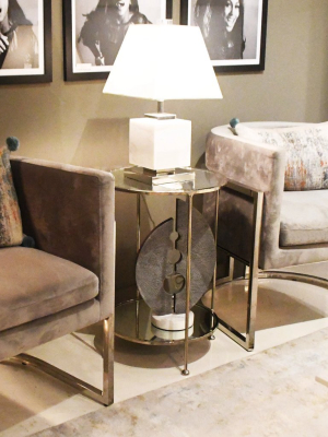 Chico Side Table Gold Leaf