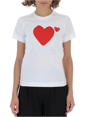 Comme Des Garçons Play Logo Motif T-shirt