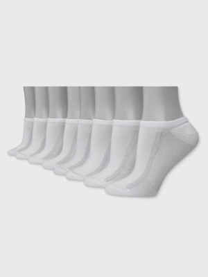 Hanes Premium Women's Comfort Fit Arch Support 6+2 Bonus Pack No Show Athletic Socks 5-9