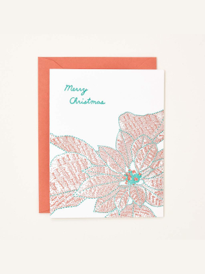 Christmas Poinsettia Card