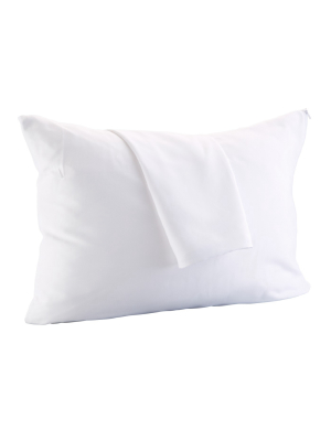 Great Bay Home 4 Pack Allergy Free Microfiber Pillow Protector