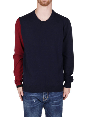 Maison Margiela Colour-block Knit Sweater