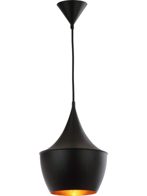 18" Larson Adjustable Pendant Black - Safavieh