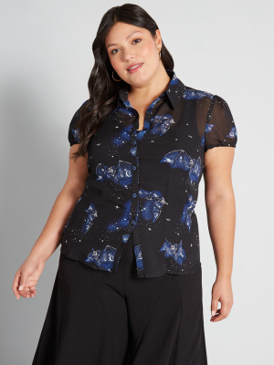 Midnight Mystique Blouse