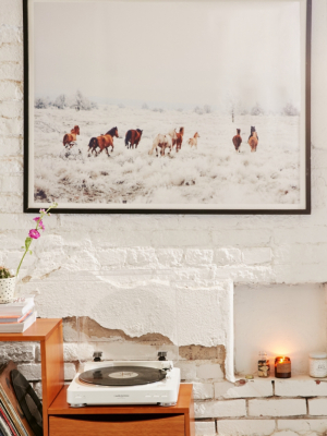 Kevin Russ Winter Horses Art Print