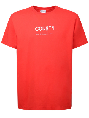 Marcelo Burlon County Of Milan Logo Print T-shirt