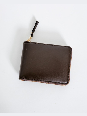 Sa3100 Classic Leather Line Wallet In Brown