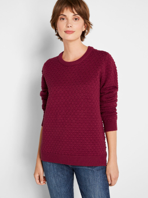 Excellent Example Textured Sweater