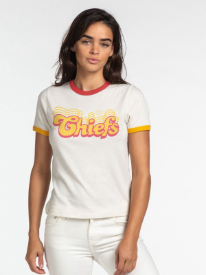 Womens Chiefs Retro Ringer Tee