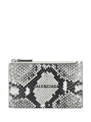 Balenciaga Logo Print Cardholder