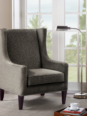 Colette Wing Chair - Gray