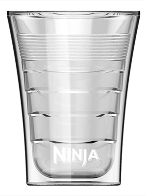 Ninja 14 Oz Microwave Safe Plastic Double Insulated Cup For Coffee Bar (2 Pack)