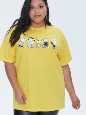 Plus Size Peanuts Graphic Tee