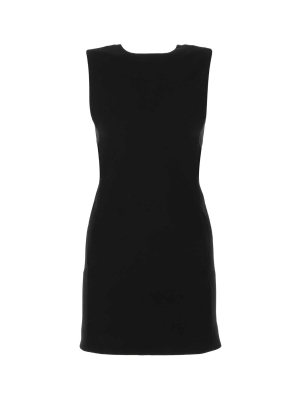 Saint Laurent Back Bow Detail Mini Dress