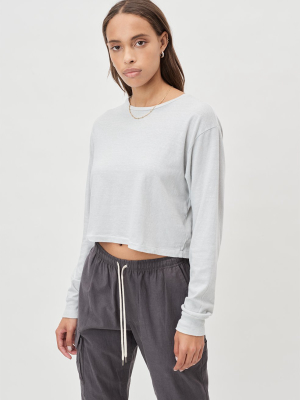 Jersey Ls Cropped Tee / Alloy