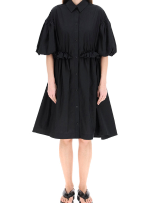 Simone Rocha Oversized Twisted Hip Shirt Dress